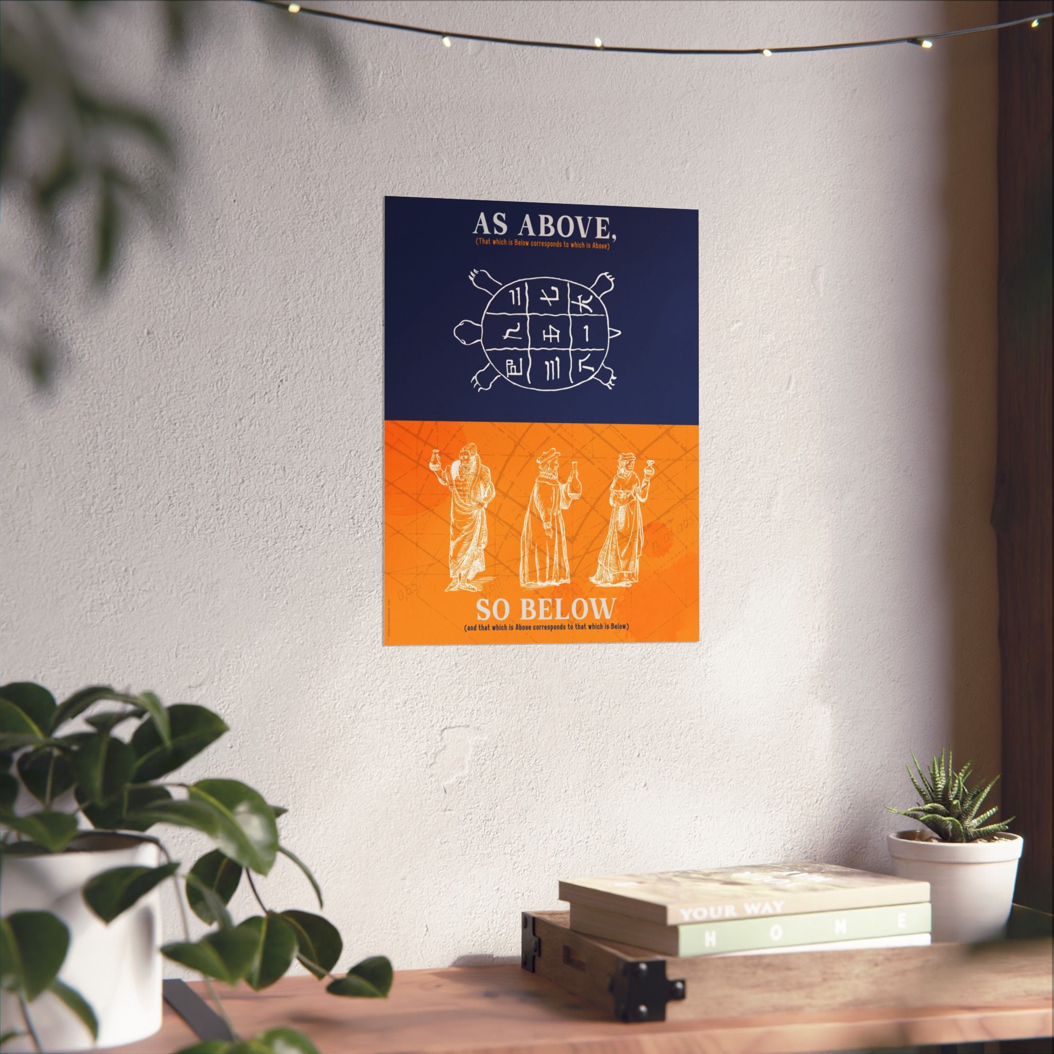 As Above So Below Poster – Into The Cosmos Collection | Mystical Space Wall Art Print