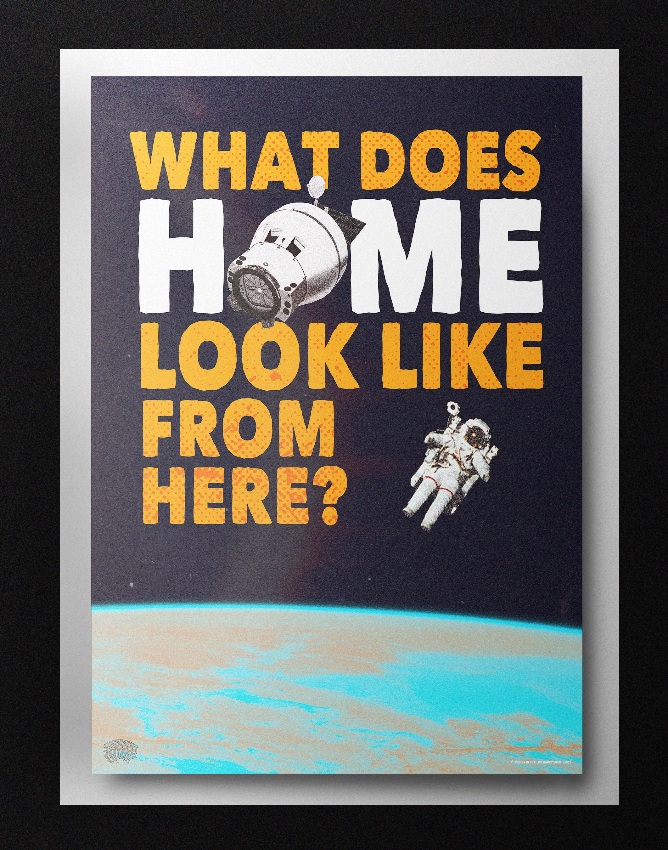 The Astronaut Poster – Into The Cosmos Collection | Space Explorer Wall Art Print