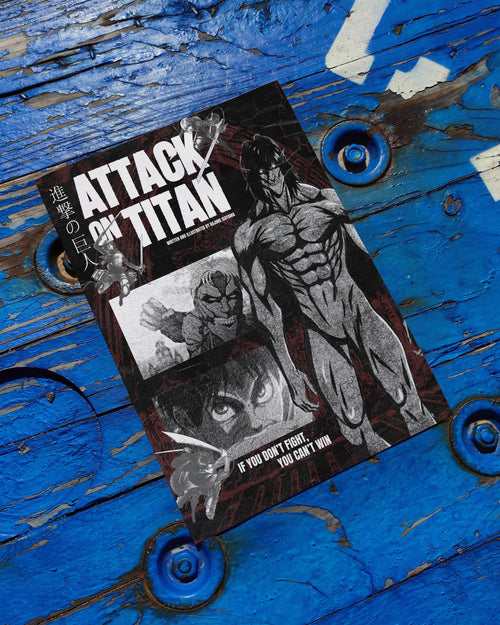Attack on Titan Fight Poster | Epic Anime Battle Wall Art Print for AOT Fans