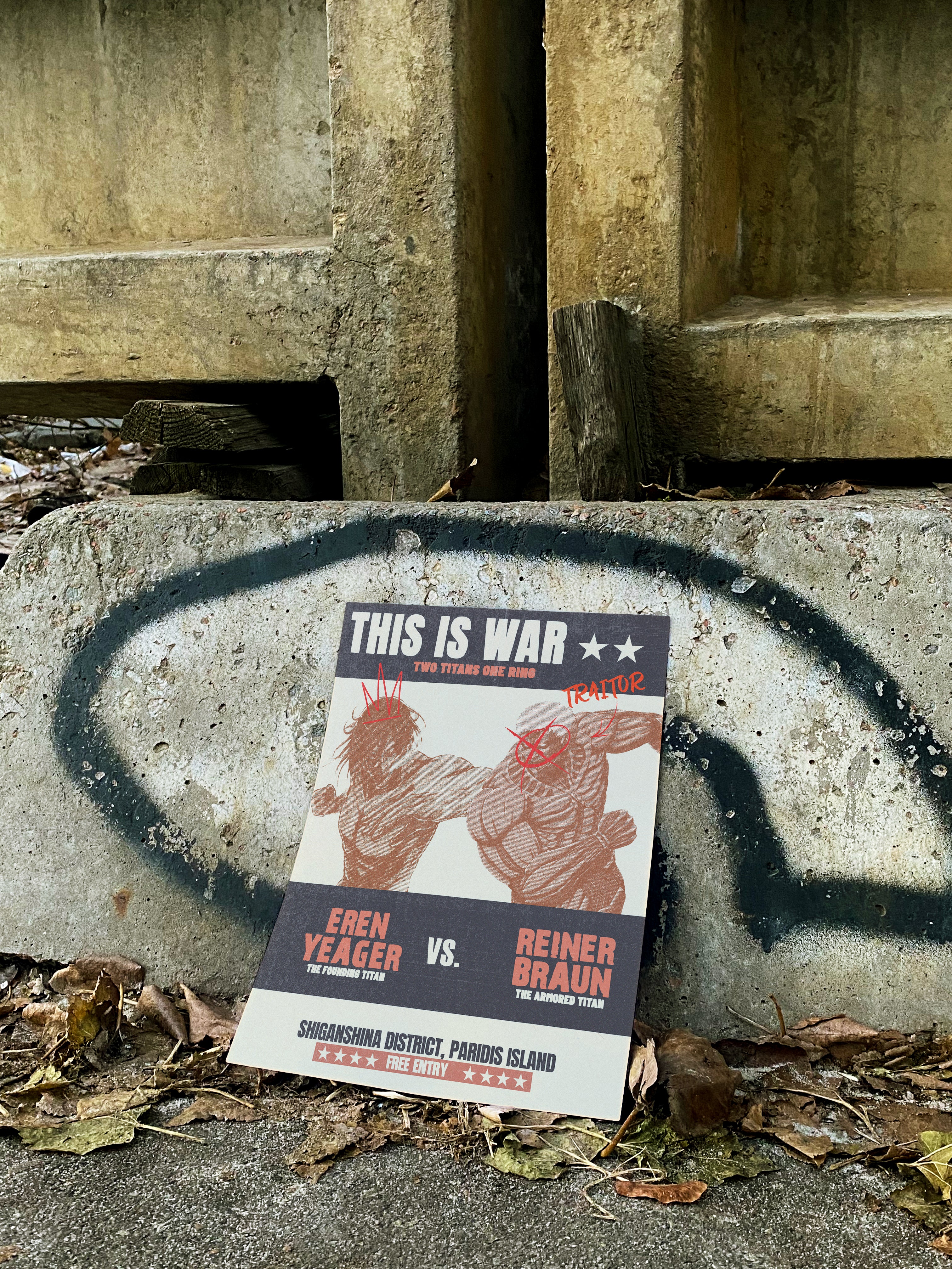 Attack on Titan "This is War" Boxing Poster | Anime Fight Wall Art Print