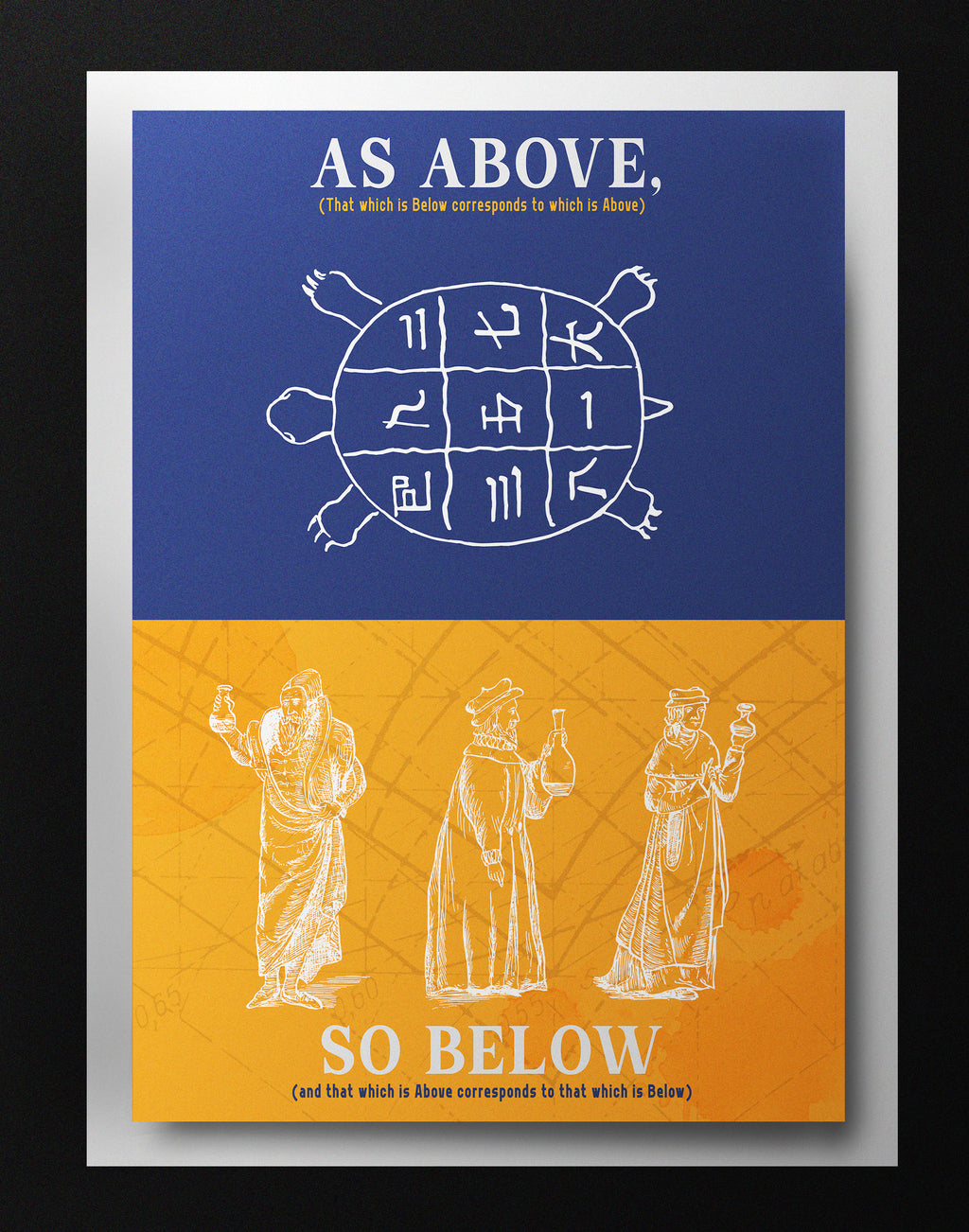 As Above So Below Poster – Into The Cosmos Collection | Mystical Space Wall Art Print