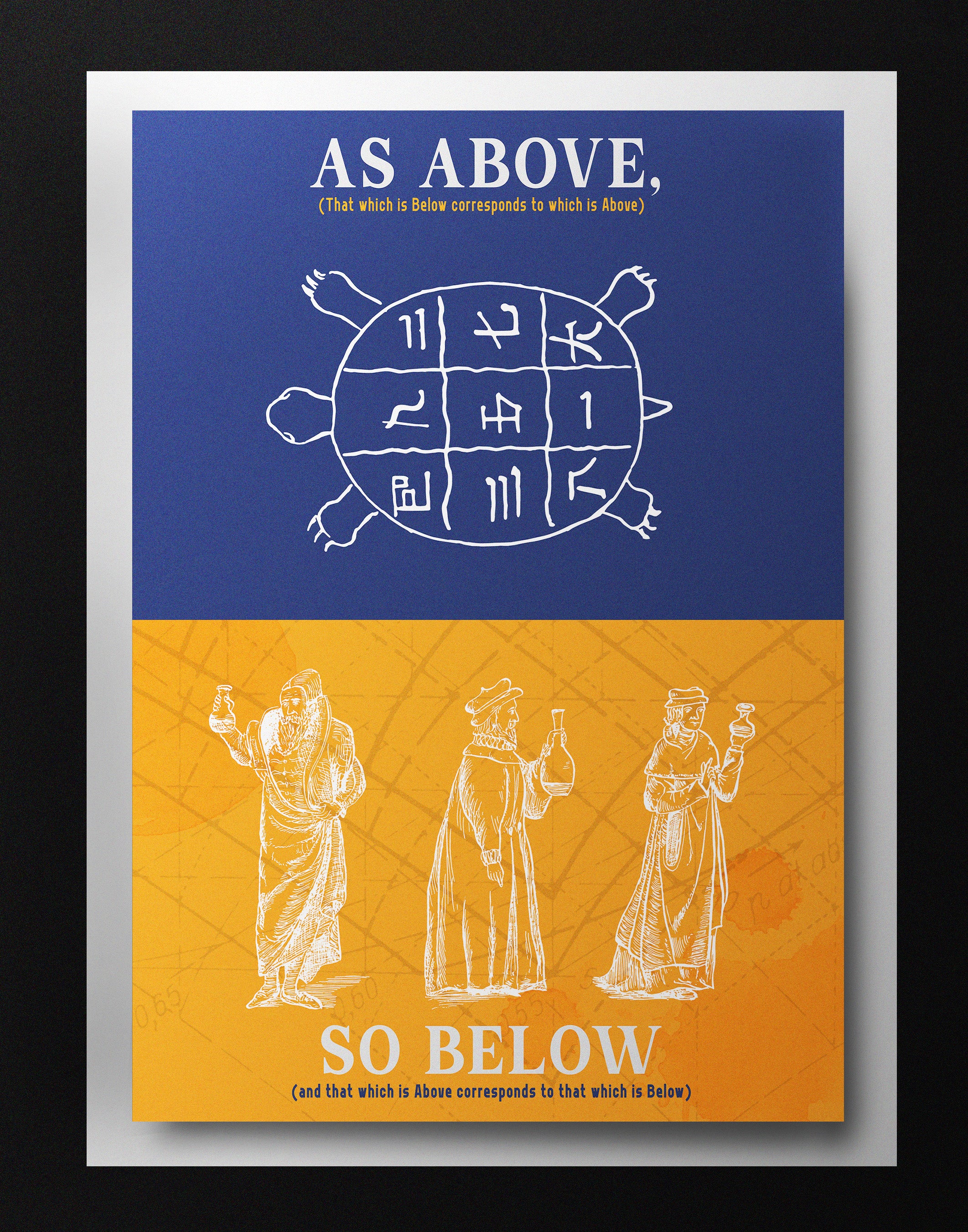 As Above So Below Poster – Into The Cosmos Collection | Mystical Space Wall Art Print