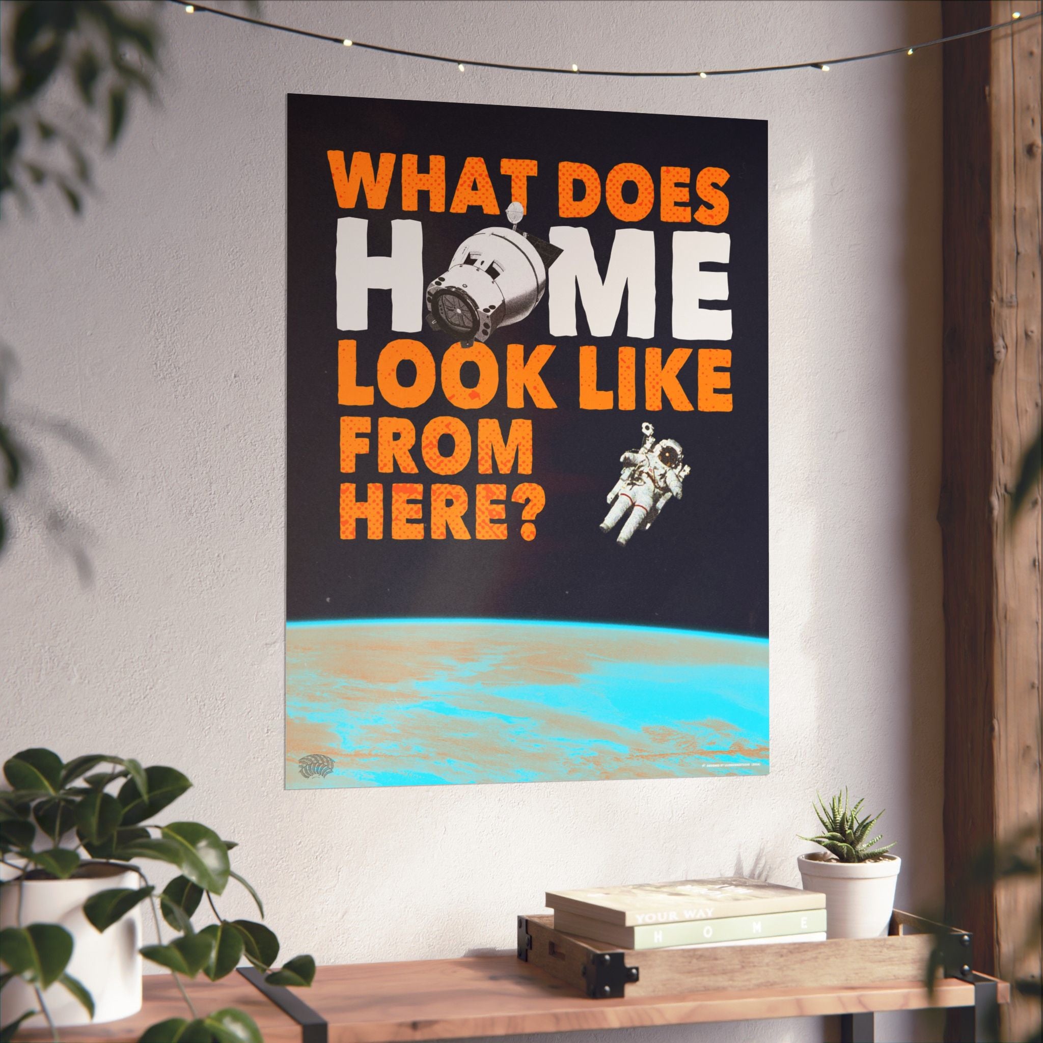The Astronaut Poster – Into The Cosmos Collection | Space Explorer Wall Art Print