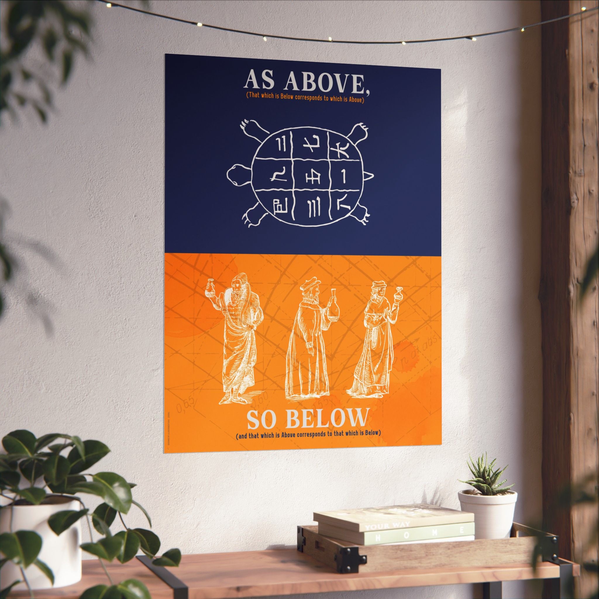 As Above So Below Poster – Into The Cosmos Collection | Mystical Space Wall Art Print