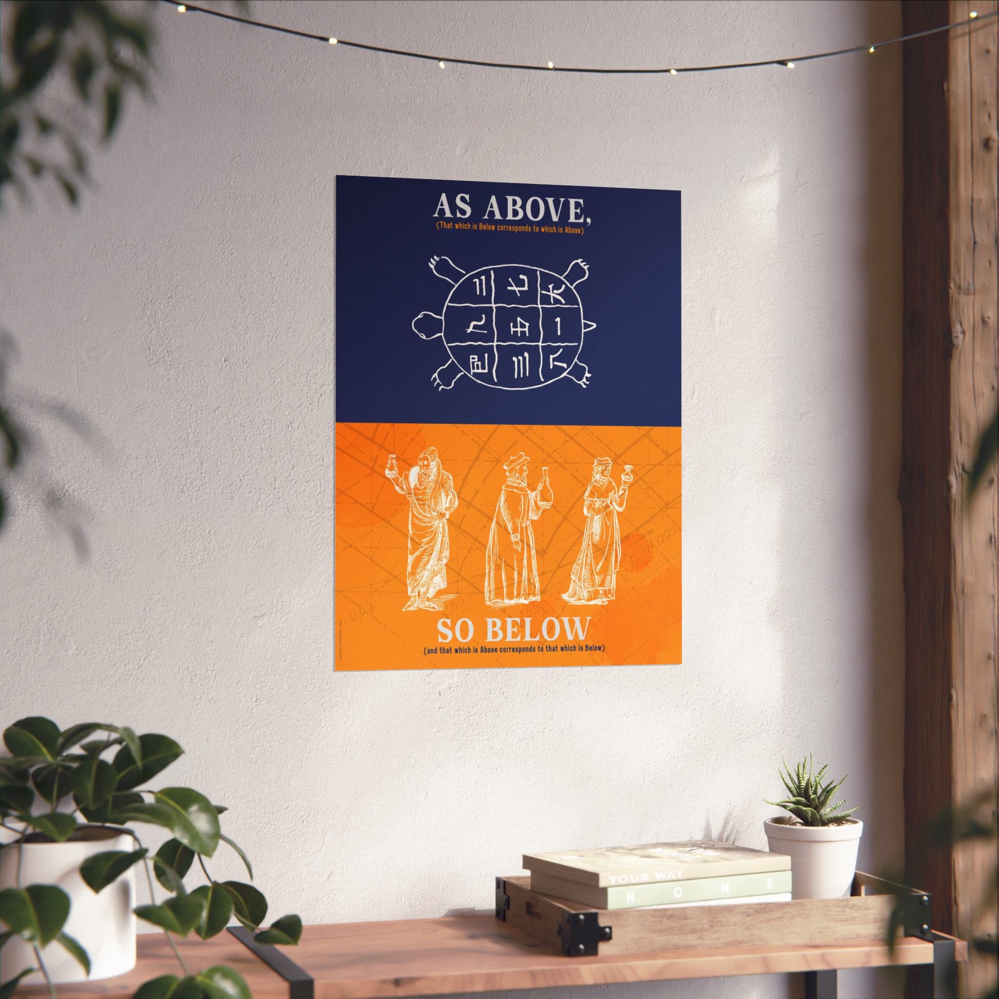 As Above So Below Poster – Into The Cosmos Collection | Mystical Space Wall Art Print